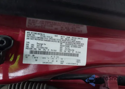 2014 Ford Focus Se из США, поврежденный, VIN 1FADP3K22EL168442